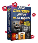 Pack Illustreitor Mais De 10mil Arquivos Editáveis+bônus