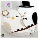 arquivo corte silhouette kit casamento novo