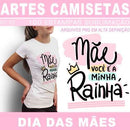 Kit Digital Artes Camisetas Dia Das Mães Frases Coloridas
