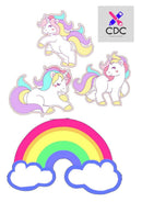 Arquivo Corte Silhouette Topos de Bolo unicornio