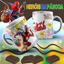 12 Artes Para Caneca Heróis Da Páscoa Em Corel