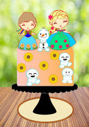 Arquivo De Corte Topo De Bolo Frozen Fever