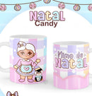 Kit Digital Natal Candy Arquivos Para Sublimação Em Png