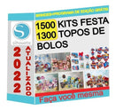 1500 Kit Arquivos De Corte Silhouette +de 1300 Topos De Bolo