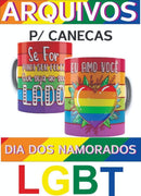 Arquivos Digitais P/ Sublimação Em Canecas Lgbt+ Namorados