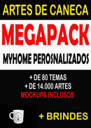 Pack 10.000 Artes De Sublimação De Canecas + Brindes