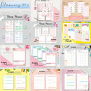 Combo Digital Planners Diários, Semanal, Mensal E  Fitness