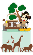 Topo De Bolo Safari Mickey - Arquivo Digital