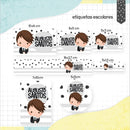 Arquivo Etiqueta Escolar Menino Loiro 2 Studio Pdf Png Dxf