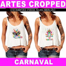 Estampas Cropped Carnaval Sublimação Editáveis