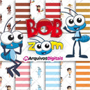 Kit Digital Bob Zoom Scrapbook Silhouette Arquivo Png