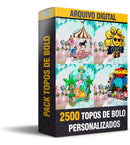 2500 Topos De Bolo Arquivos Digitais Vários Temas Silhouette