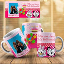 Estampas Canecas Aniversário Infantil Disney Editáveis Pdf