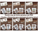 Pacote Com 40 Artes Para Canecas Pascoa Flork + Mockups
