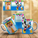 Estampas Canecas Aniversário Infantil Disney Editáveis Pdf