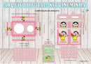 Arquivo Digital Kit Cineminha Magali Rosa Jpeg Pdf
