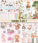 Kit Digital Circo Rosa Aquarelado