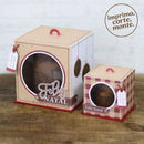 Kit De Caixas Com Visor Para Panetone E Mini Panetone