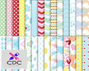 Kit Digital Papel Scrapbook Chuva de Amor (6)
