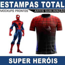 Artes Sublimação Total Heróis Mockups Estampas Prontas Corel