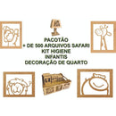 Arte Digital Baby Safari Kit Recen Nascido Laser Router Cnc