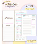 Arquivo Digitai Lettering Candy Kit Profissões 70 Capas 2023