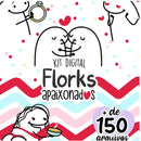 Arte Digital Kit Flork Apaixonados Ana Flor