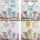 Pack Artes Canecas Páscoa Flork