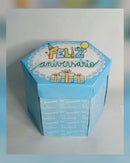 Arquivo Digital Caixa Explosão Feliz Aniversário Jpeg/pdf