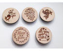 Posavasos San Valentín Frases De Amor Vector Corte Láser