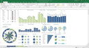 Infográficos + Dashboards Excel + De 200 Planilhas Editáveis