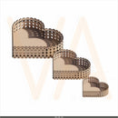 Vetor, Trio Pérola Coração, Cnc Laser