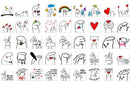 Kit Digital 120 Artes Bento Flork Cake Meme Png