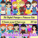 Kit Digital Príncipes E Princesas Cute