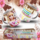 13 Artes Para Caneca Páscoa Princesas Em Corel