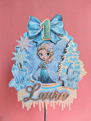 Topper Cake Frozen Aquarela - Arquivo Digital