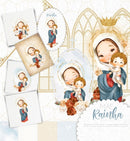 Arquivo Digital Santinhos Mãe Rainha Ilustrações Católic
