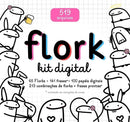 Super Pacote Bento Flork Memes Lettering Arquivos Png