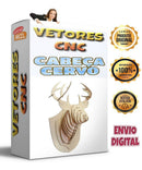 Vetor, Troféu De Caça, Cervo, Cnc Laser