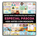 Pack De Artes De Páscoa Para Sublimação De Canecas
