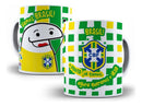 9 Artes Caneca Brasil 2022 Copa Do Mundo Catar Editável