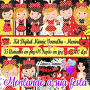 Kit Digital Minnie Vermelha - Menina