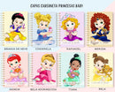 Arquivo Digital Capas Caderneta De Vacina Princesas.
