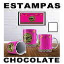 Artes Tema Chocolates Sublimação Canecas