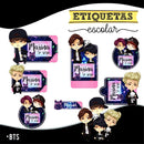 Etiqueta Escolar Bts - Arquivo Digital