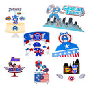 Arquivo Corte Topo De Bolo - Capitão America 08 Temas Combo