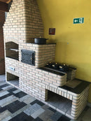Fogão A Lenha Com Churrasqueira E Forno