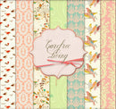 Kit Papel Digital Shabby Chic Pajaritos Carefree Living