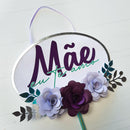 Arquivo de Corte Topo de Bolo Dia das Mães Mãe Eu Te Amo Flores - Studio e PDF