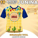 Pack Artes Festa Junina Camisetas Sublimação Total Estampas
